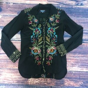 Western style Johnny Was button down top